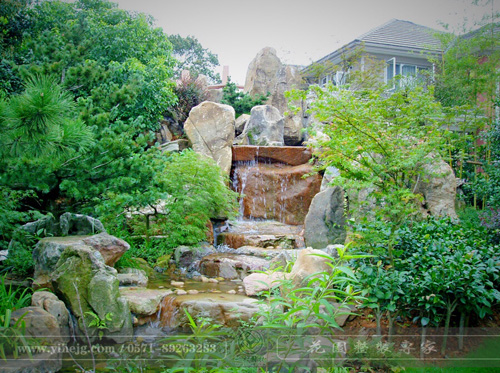 桂花城庭院假山景觀施工｜私家庭院花園景觀綠化｜別墅花園景觀設計